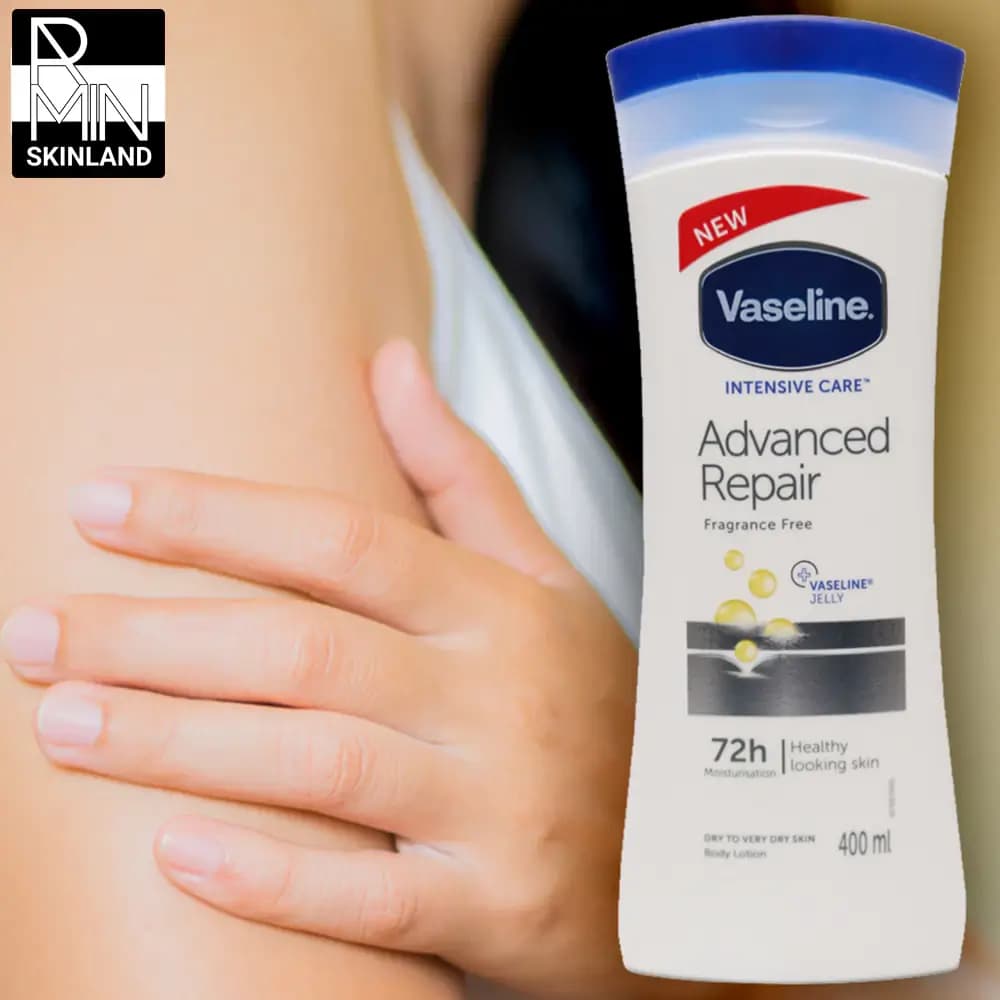 لوسیون بدن ترمیم کننده وازلین مدل Advanced Repair حجم 400ml — تصویر ۳