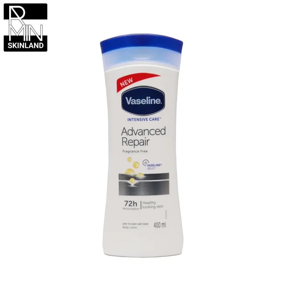 لوسیون بدن ترمیم کننده وازلین مدل Advanced Repair حجم 400ml