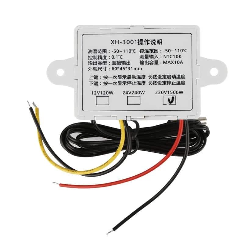 ترموستات AC 220V XH-W3001 — تصویر ۶