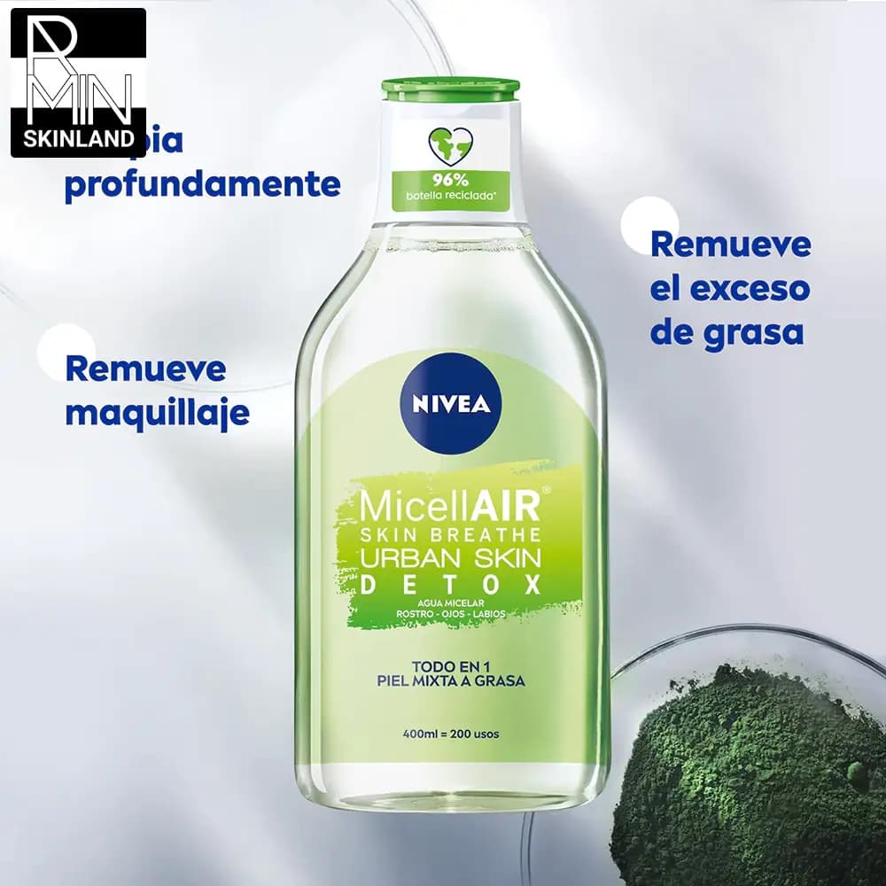 میسلار واتر 3 در 1 نیوآ مدل URBAN SKIN DETOX حجم 400ml — تصویر ۳