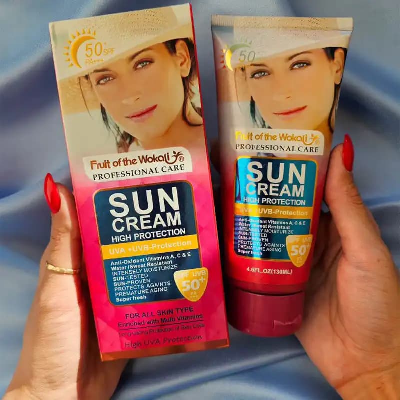کرم ضد آفتاب SPF50 وکالی Wokali — تصویر ۱۱