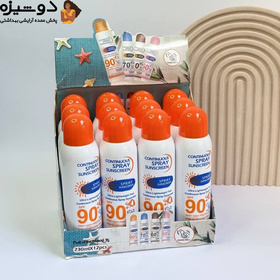 اسپری ضدآفتاب سفیدکننده SPF90 وکالی WOKALI — تصویر ۲