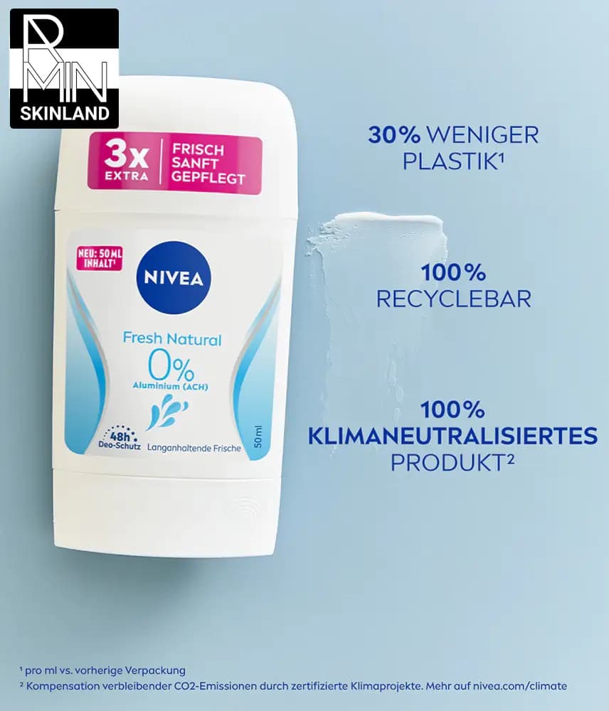 استیک صابونی ضد تعریق نیوآ مدل Fresh Natural حجم 50ml — تصویر ۴
