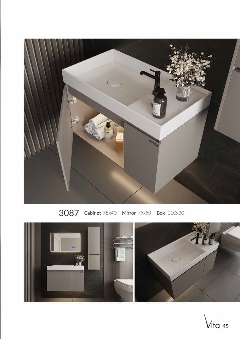 کابینت روشویی ویتا مدل 3087 — تصویر ۴