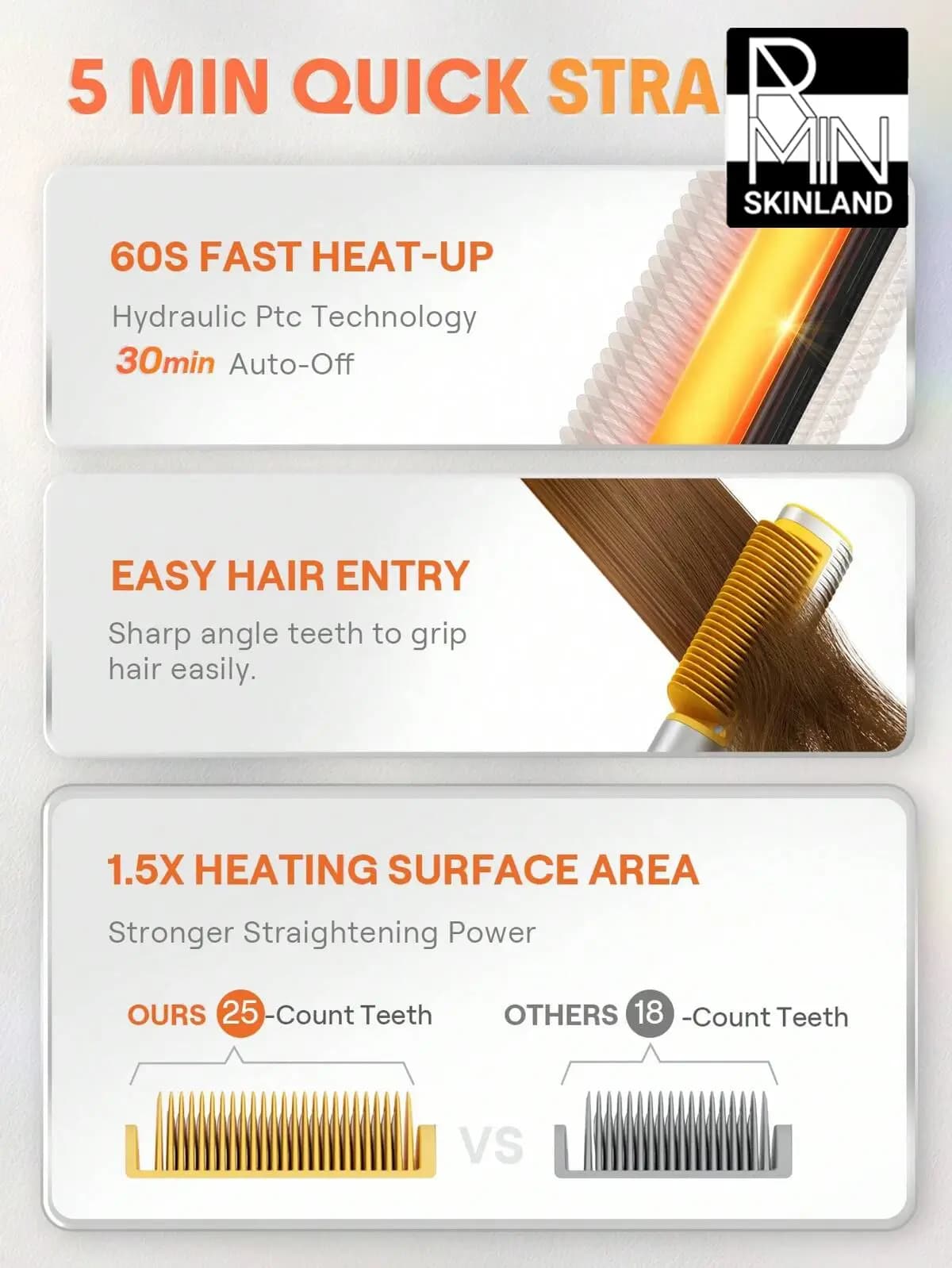 برس حرارتی شیگلم مدل SLeek Chic 3D Thermal Straightening Brush — تصویر ۵