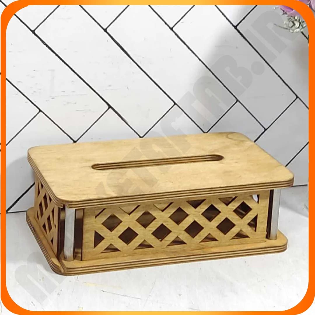 جا دستمال کاغذی چوبی هیوا