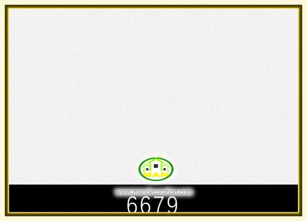کاغذ دیواری رنگ سفید کد:6679
