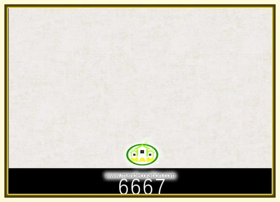 کاغذ دیواری رنگ سفید کد:6667