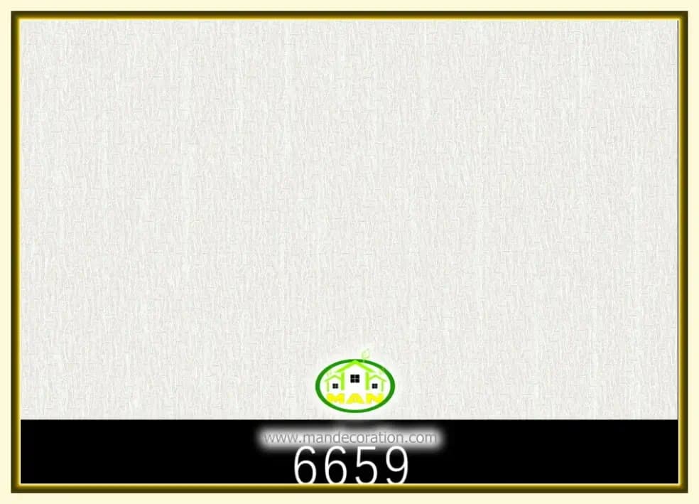 کاغذ دیواری رنگ سفید کد:6659