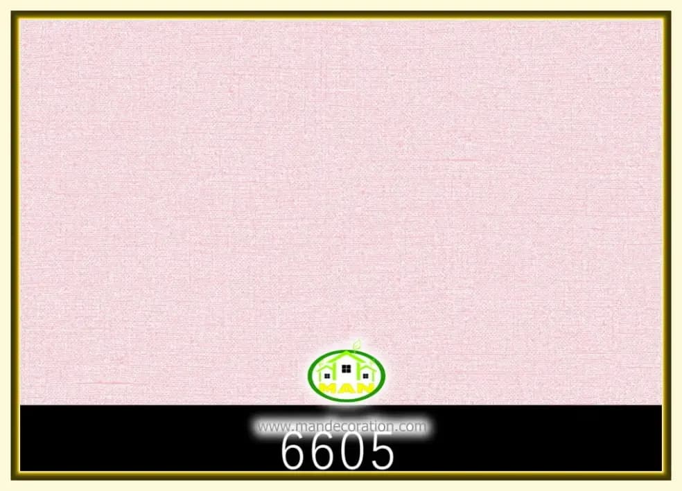 کاغذ دیواری رنگ صورتی کد:6605 — تصویر ۲