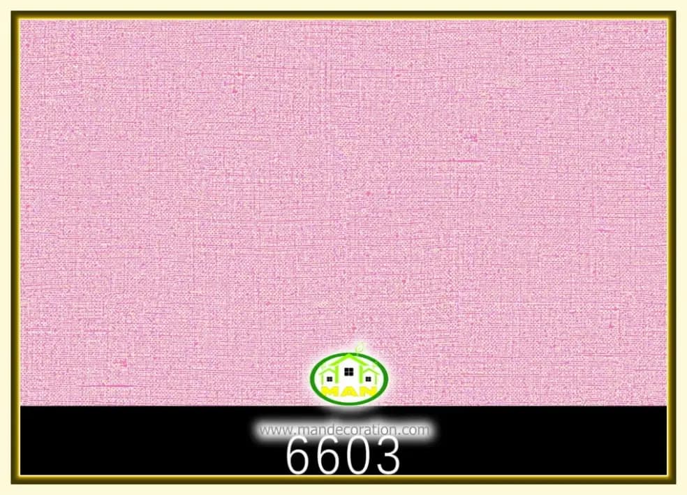 کاغذ دیواری رنگ صورتی کد:6603 — تصویر ۲