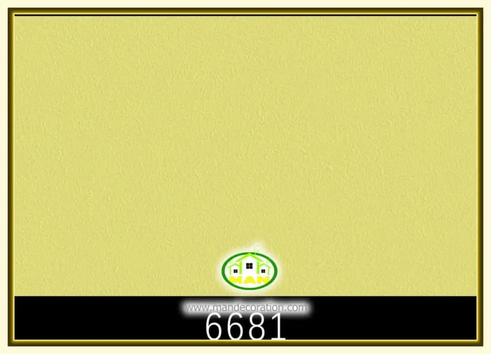 کاغذ دیواری رنگ زرد کد:6681 — تصویر ۲