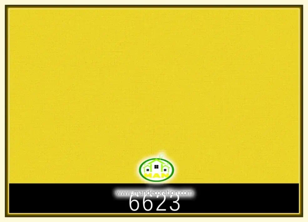 کاغذ دیواری رنگ زرد کد:6623 — تصویر ۲