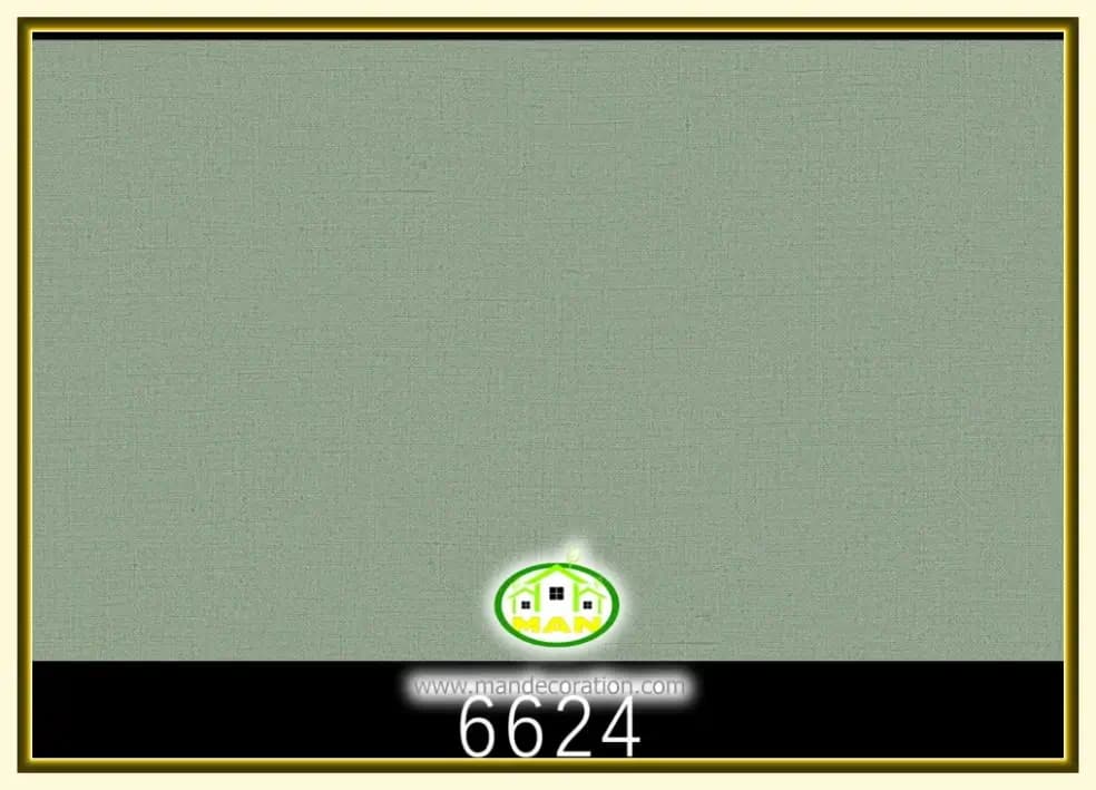 کاغذ دیواری رنگ سبز کد:6624 — تصویر ۲