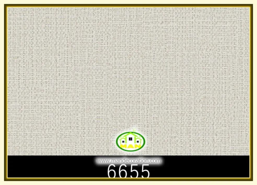 کاغذ دیواری رنگ استخوانی کد:6655