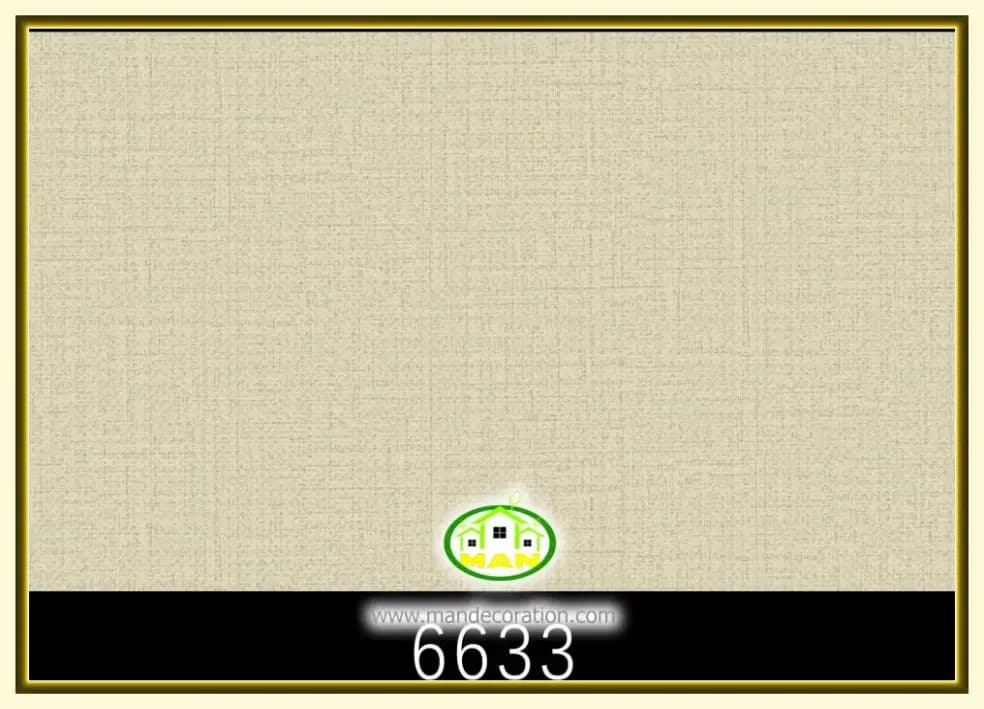 کاغذ دیواری رنگ استخوانی کد:6633 — تصویر ۲