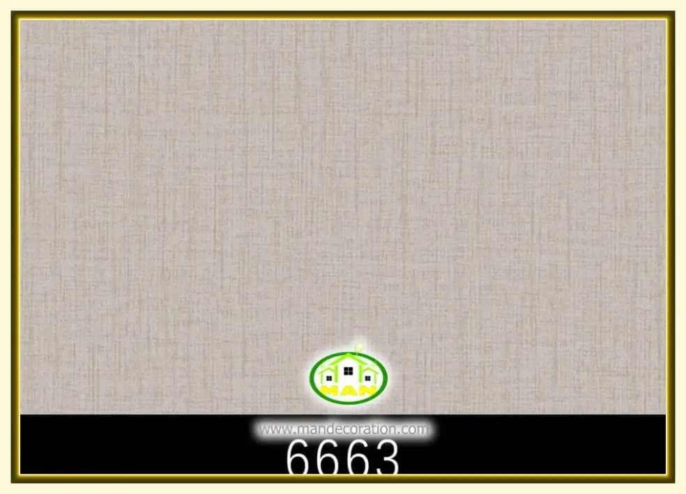 کاغذ دیواری رنگ قهوه ای کد:6663 — تصویر ۲