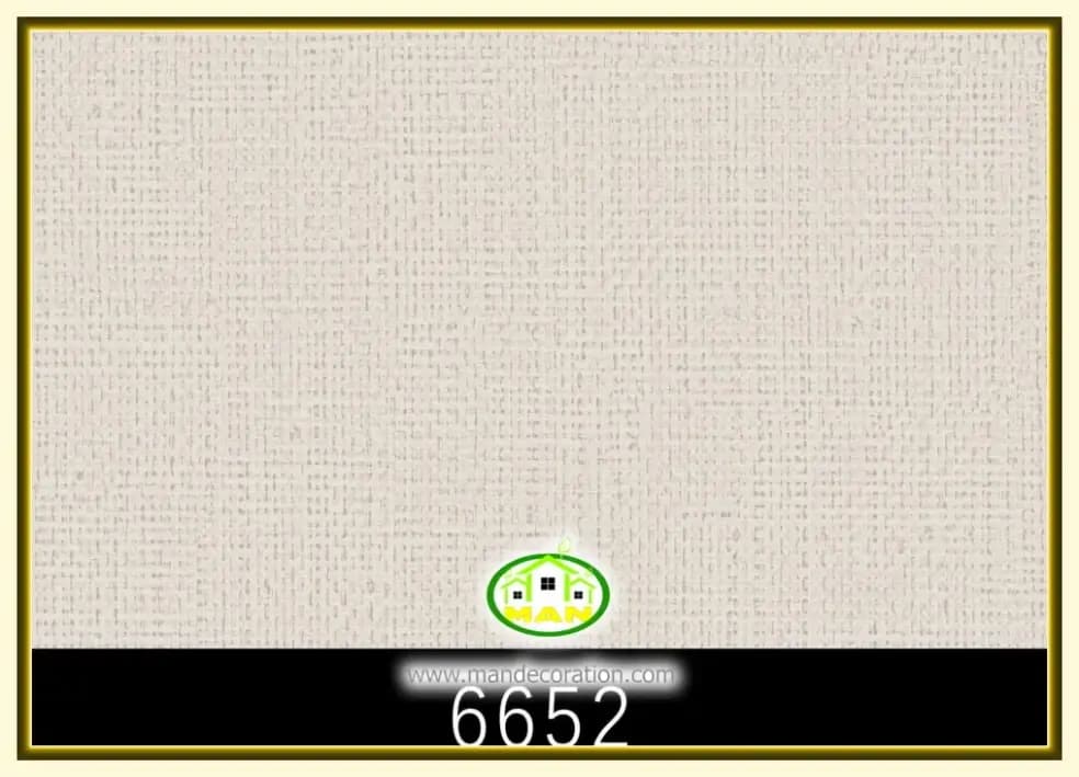 کاغذ دیواری رنگ استخوانی کد:6652