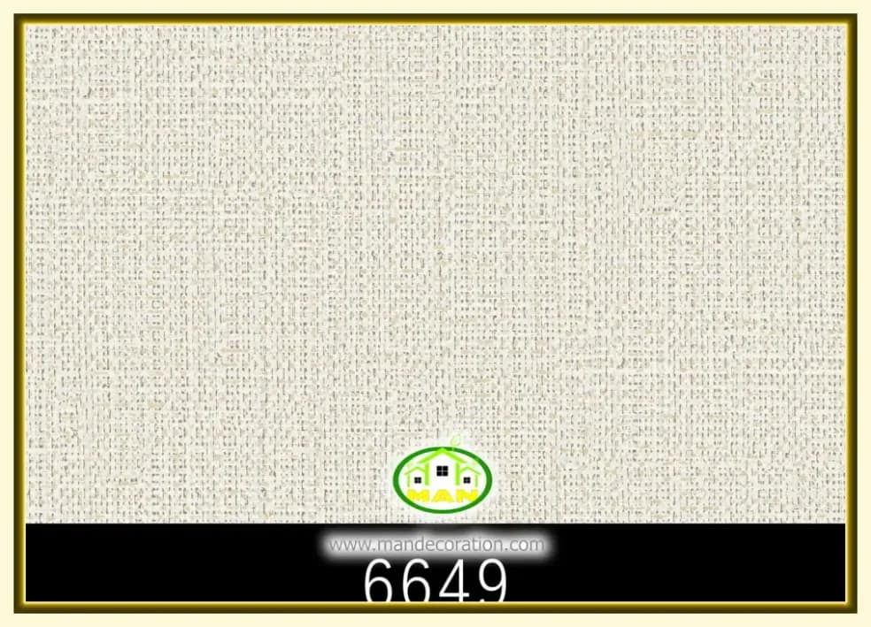 کاغذ دیواری رنگ استخوانی کد:6649 — تصویر ۲