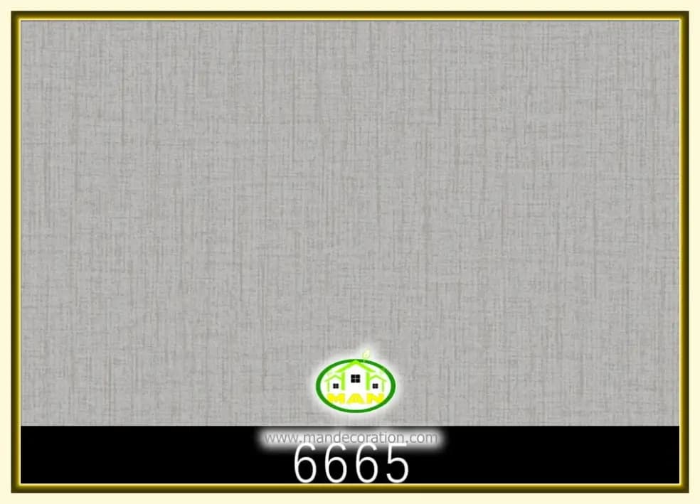 کاغذ دیواری رنگ طوسی کد:6665 — تصویر ۲