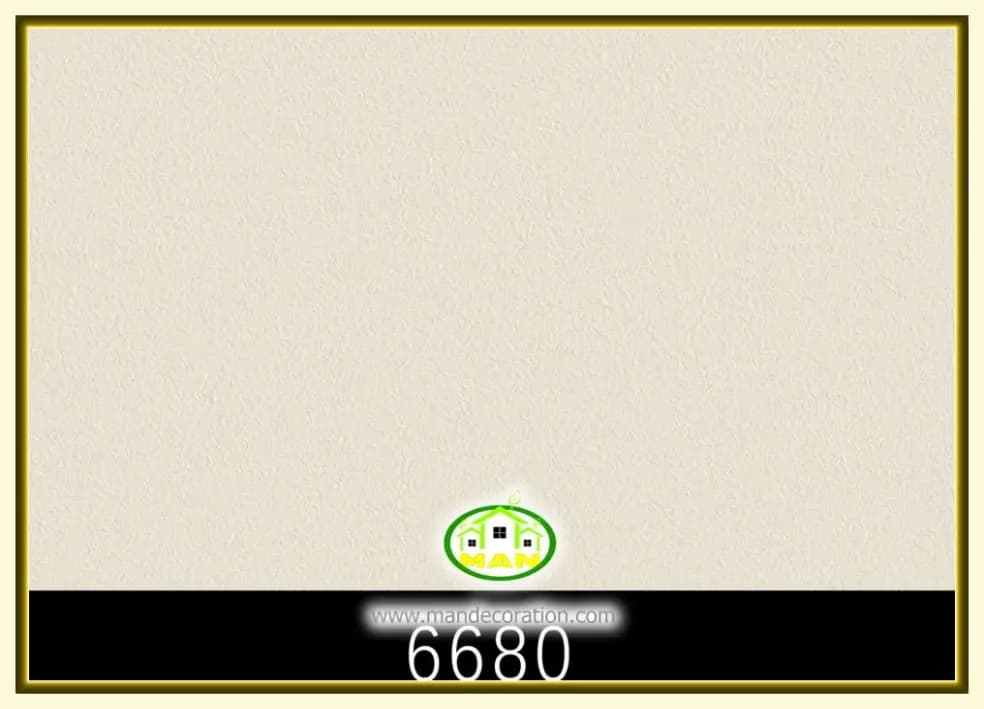 کاغذ دیواری رنگ استخوانی کد:6680