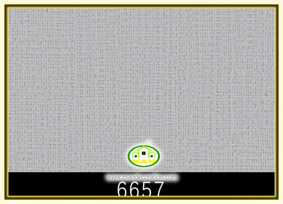 کاغذ دیواری رنگ طوسی کد:6657