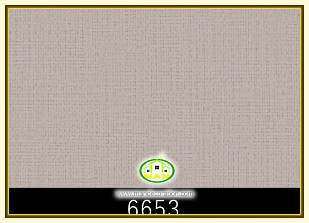 کاغذ دیواری رنگ طوسی کد:6653 — تصویر ۲