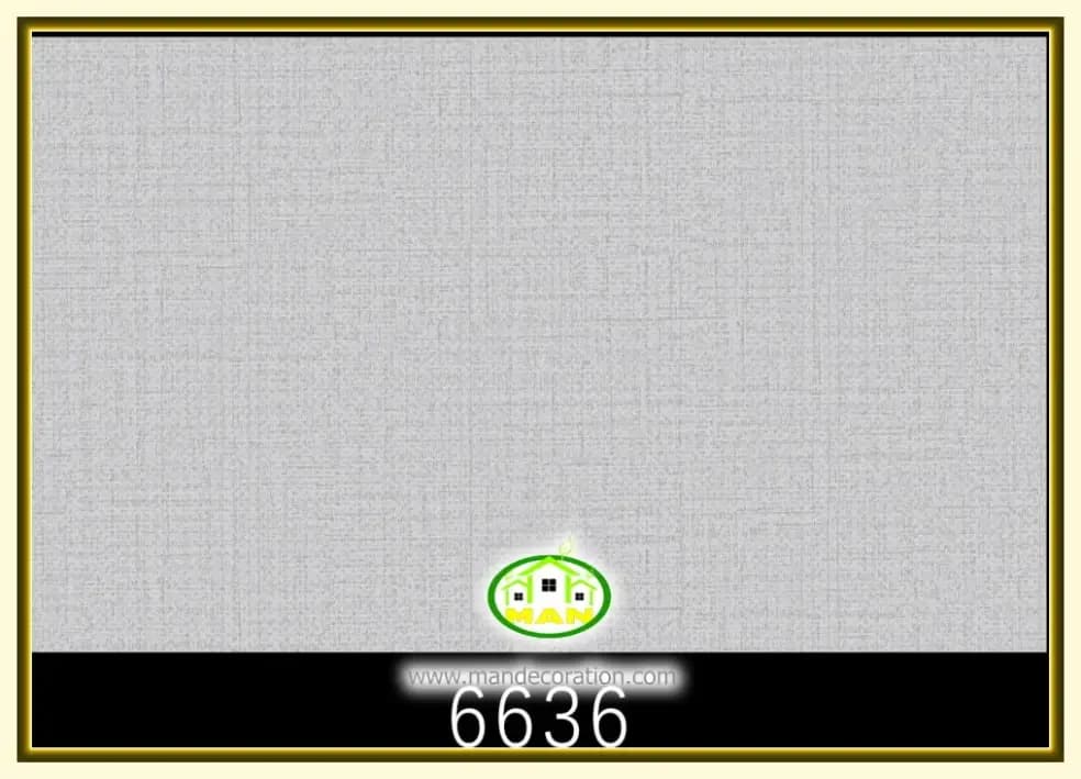 کاغذ دیواری رنگ طوسی کد:6636