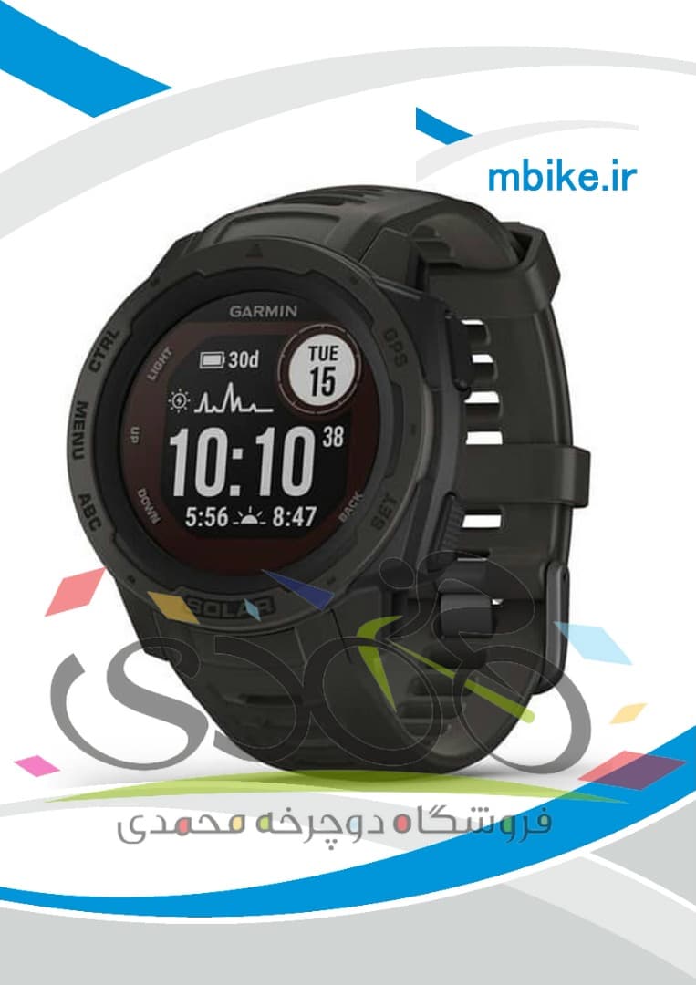 ساعت گارمین instinct solar graphite
