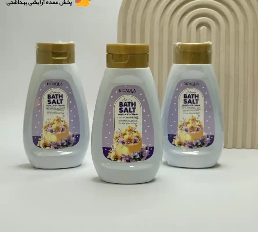 نمک بدن بستنی وانیلی بیوآکوا BIOAQUA — تصویر ۸