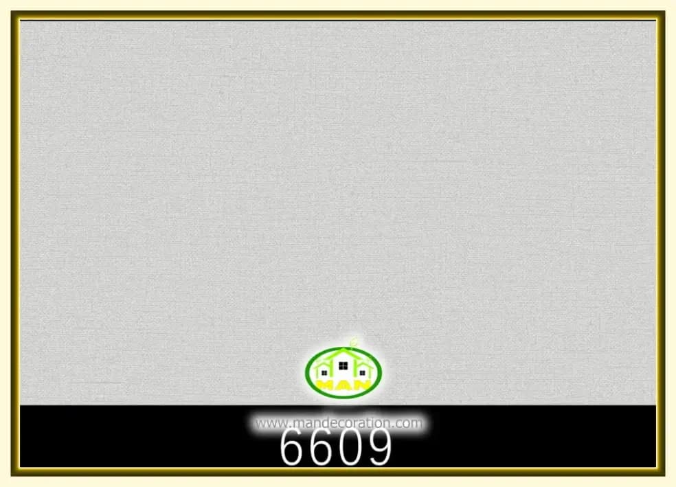 کاغذ دیواری رنگ طوسی کد:6609 — تصویر ۲