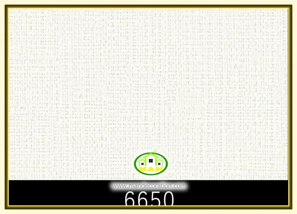 کاغذ دیواری رنگ استخوانی کد:6650 — تصویر ۲