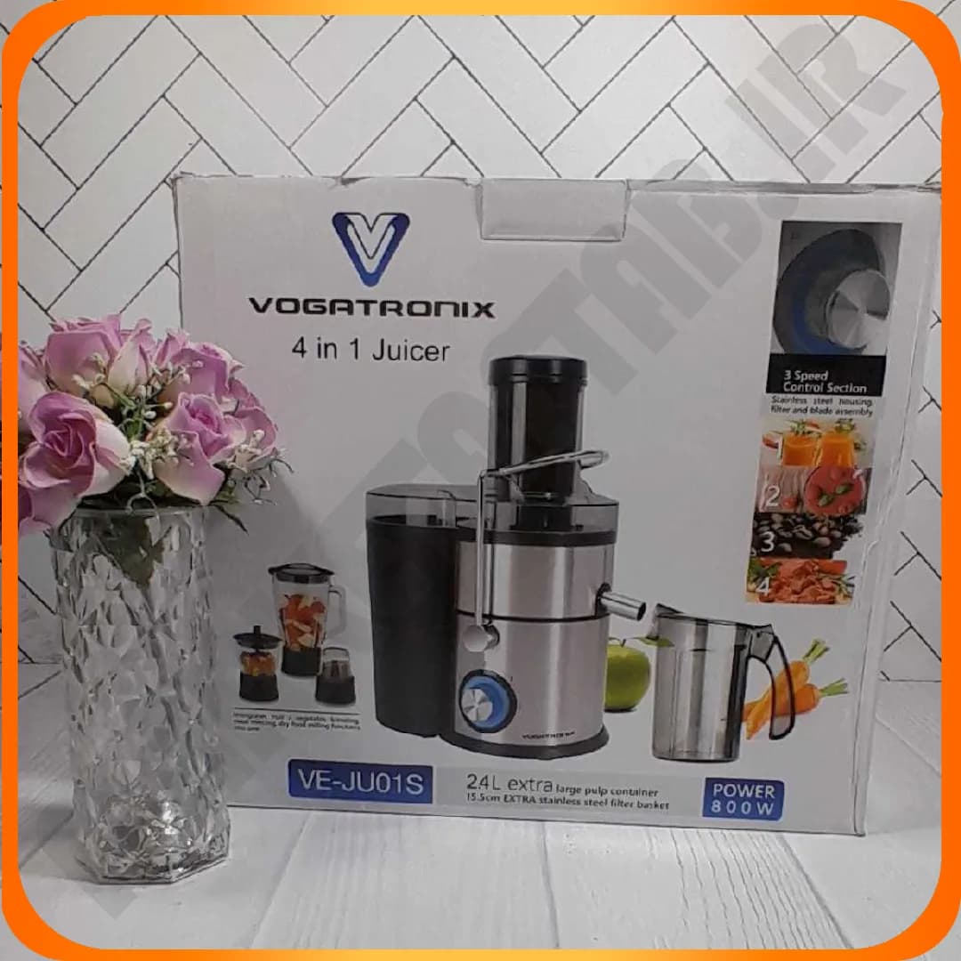 آبمیوه گیری 4 کاره 800 وات VE-JU01 ووگات رونیکس