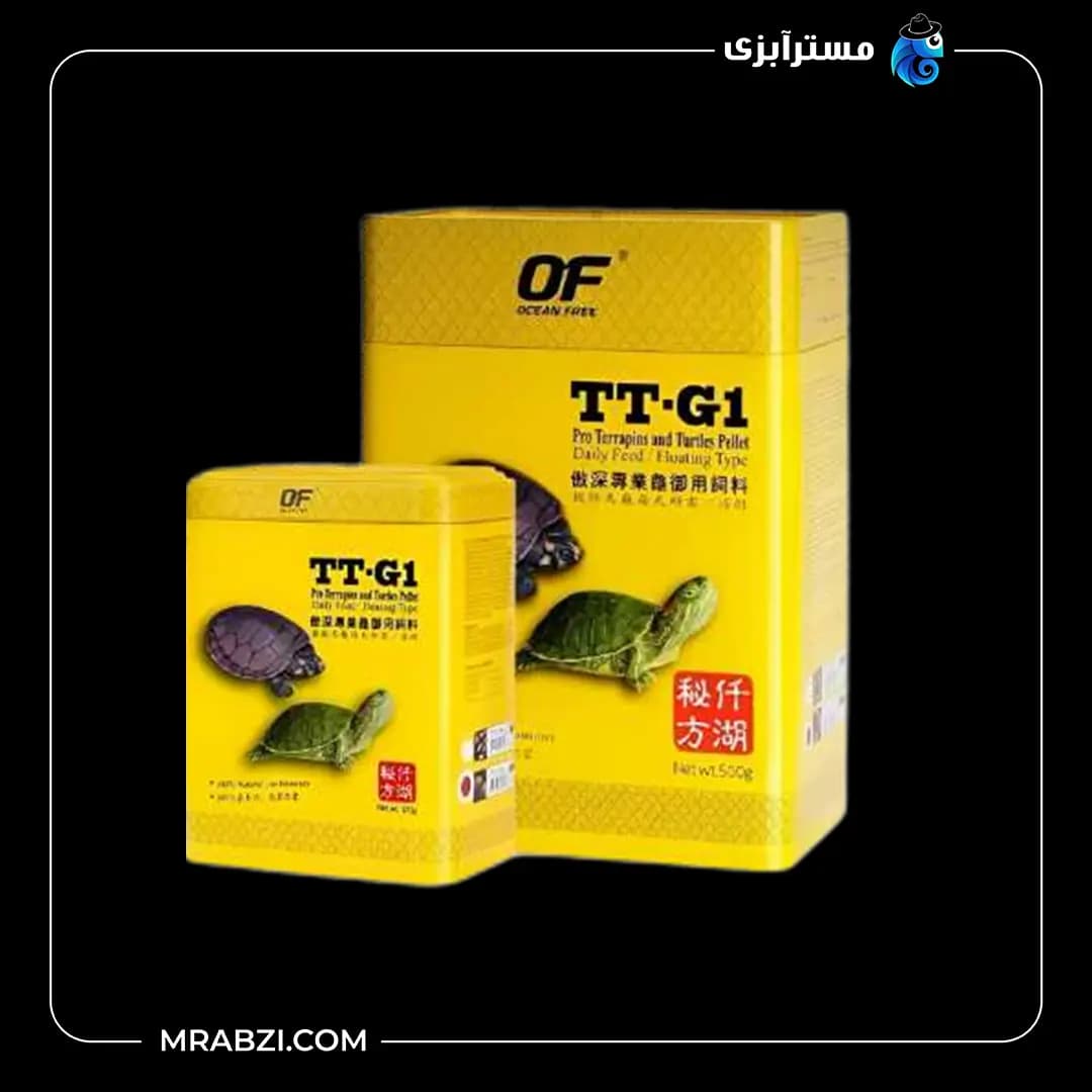 غذای استیک اسمال لاک پشت اوشن فری TT-G1 وزن 120 گرم — تصویر ۴