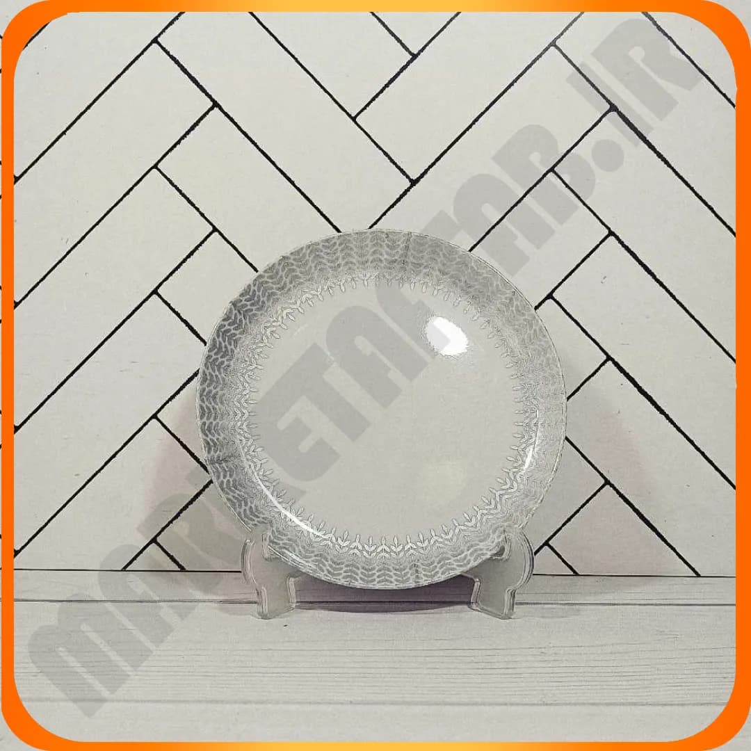 513 بشقاب میوه خوری دیوالی گندم نقره‌ای اپال جام