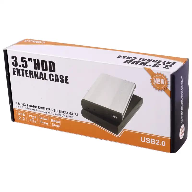 باکس هارد کامپیوتر External Case 3.5-inch USB2.0 HDD + آداپتور مدل 354U3 — تصویر ۲