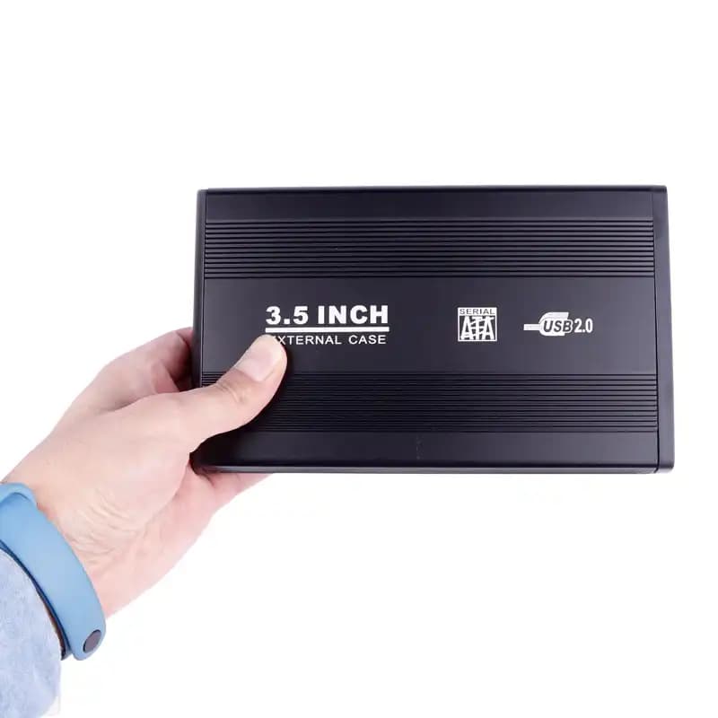 باکس هارد کامپیوتر External Case 3.5-inch USB2.0 HDD + آداپتور مدل 354U3 — تصویر ۳