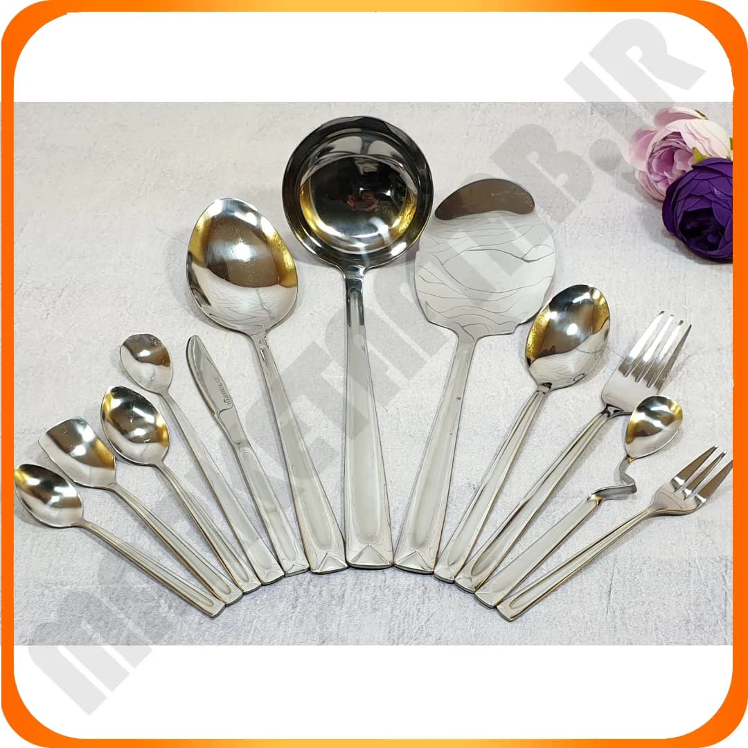 سرویس قاشق چنگال 128 پارچ کد8004 بیوتی