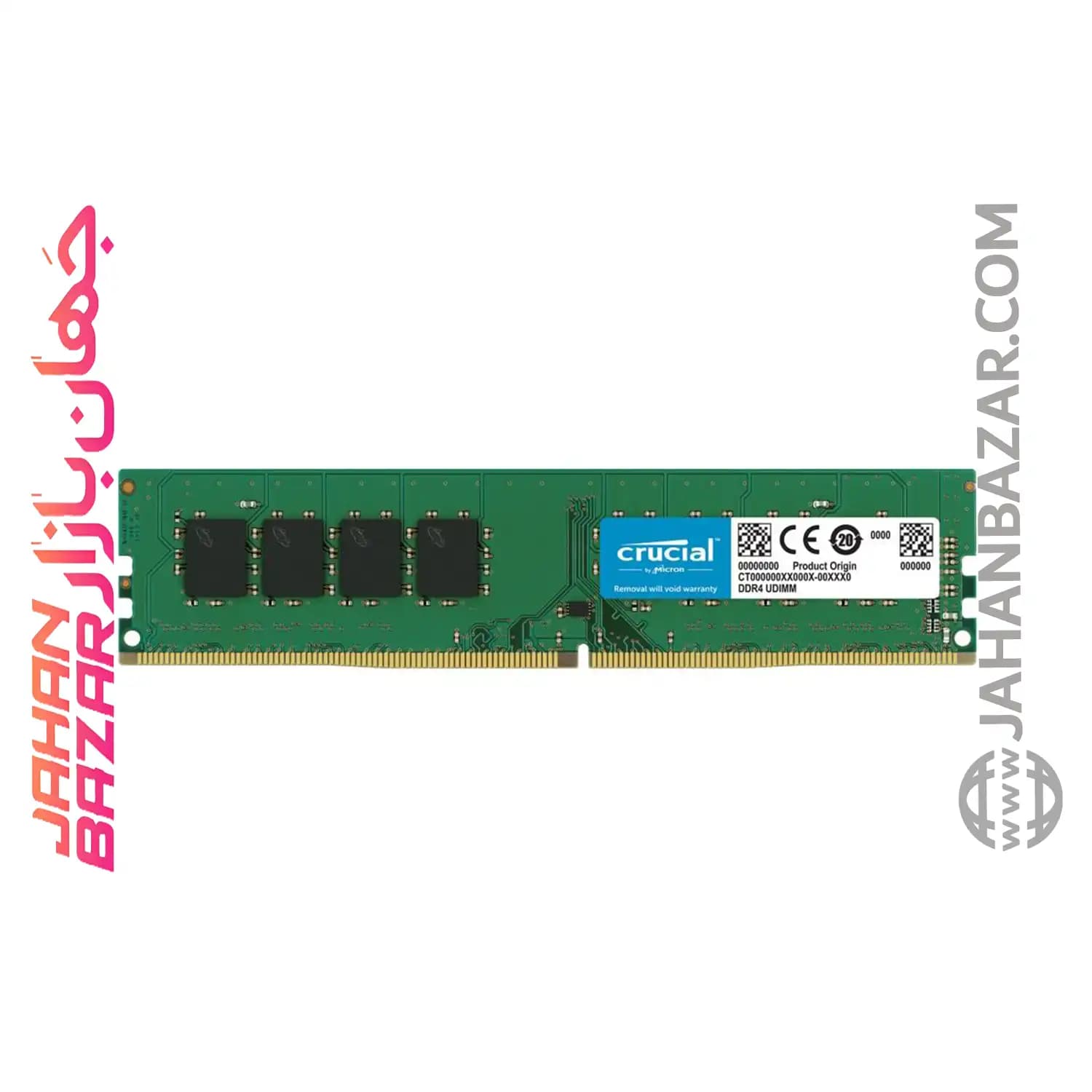 رم دسکتاپ Crucial کروشیال تک کاناله CL19 DDR5 2666 MHz ظرفیت 4GB مدل CB4GU2666
