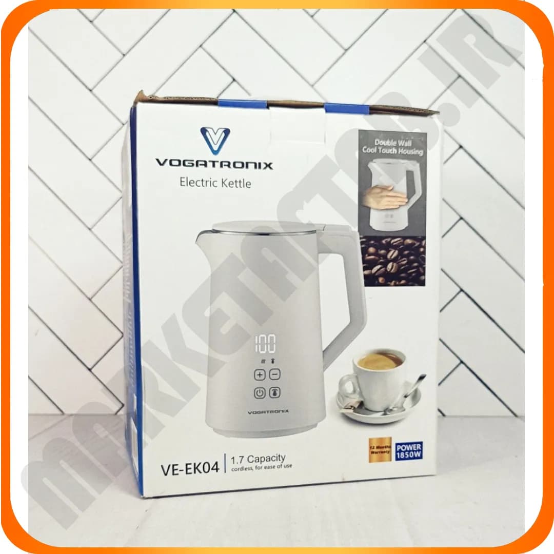 کتری برقی 1/7 لیتر دیجیتال VE-EK04 سفید ووگات رونیکس