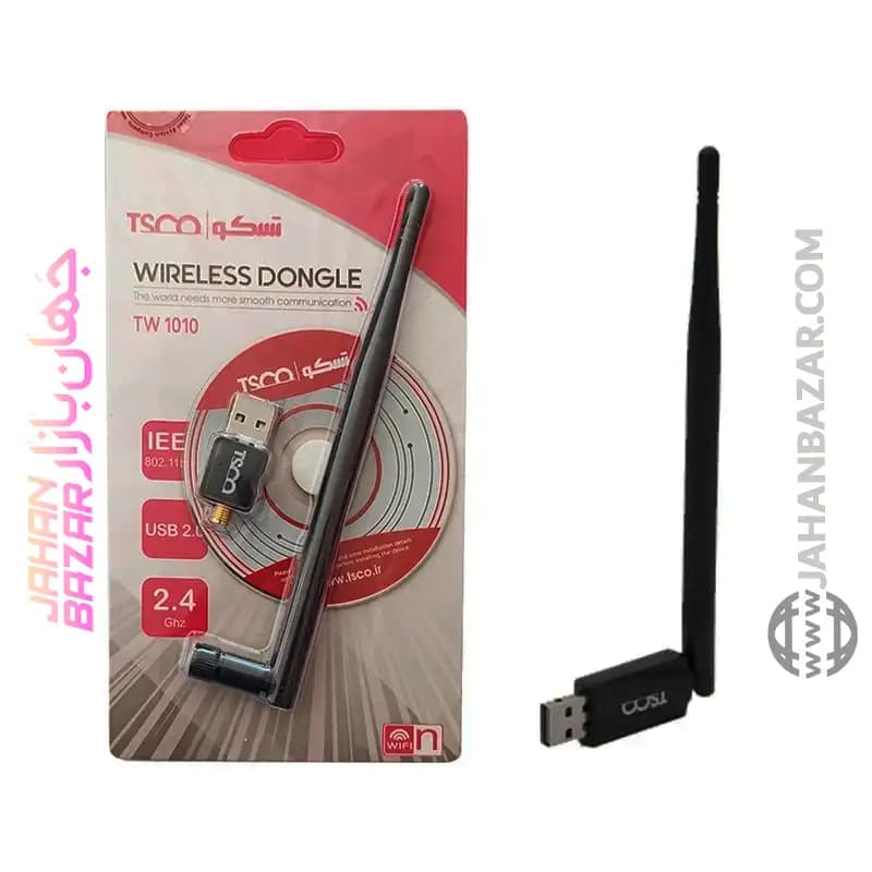 دانگل وای فای آنتن دار USB تسکو TSCO مدل TW 1010 — تصویر ۳