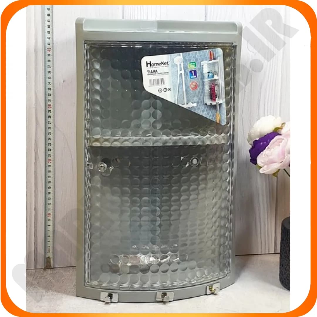 4152 کابین حمام یک درب تیارا طوسی هومکت