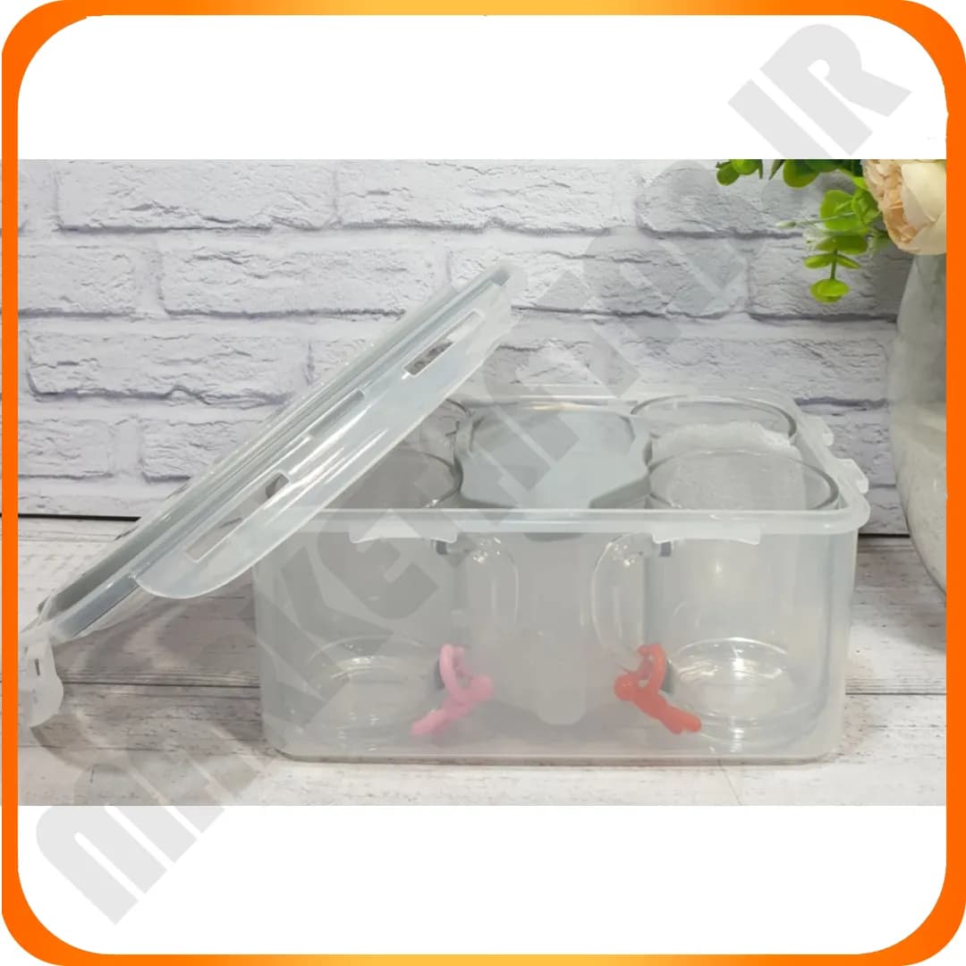 ست چای خوری 4 نفره دسته دار طوسی 17852 لیمون