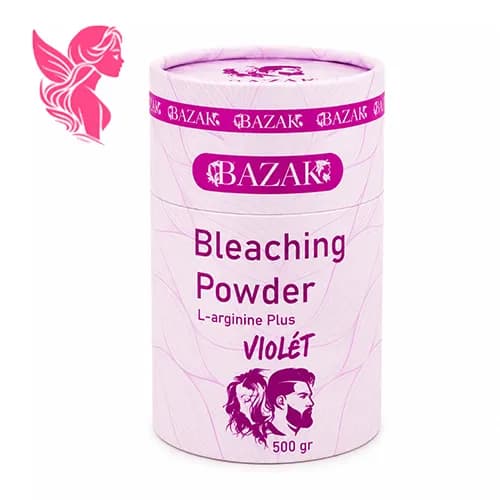پودر دکلره آبی و بنفش بزک نیم کیلویی BAZAK