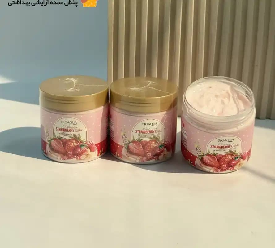 کره بدن کیک توت فرنگی بیوآکوا BIOAQUA — تصویر ۹