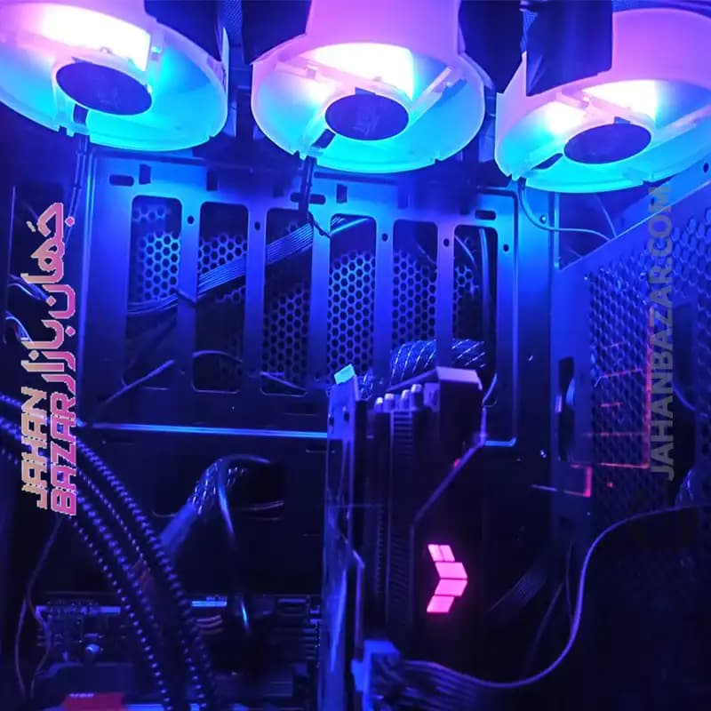 کیس گیمینگ اوست AWEST مدل GT-AV12-BG-ARGB — تصویر ۳