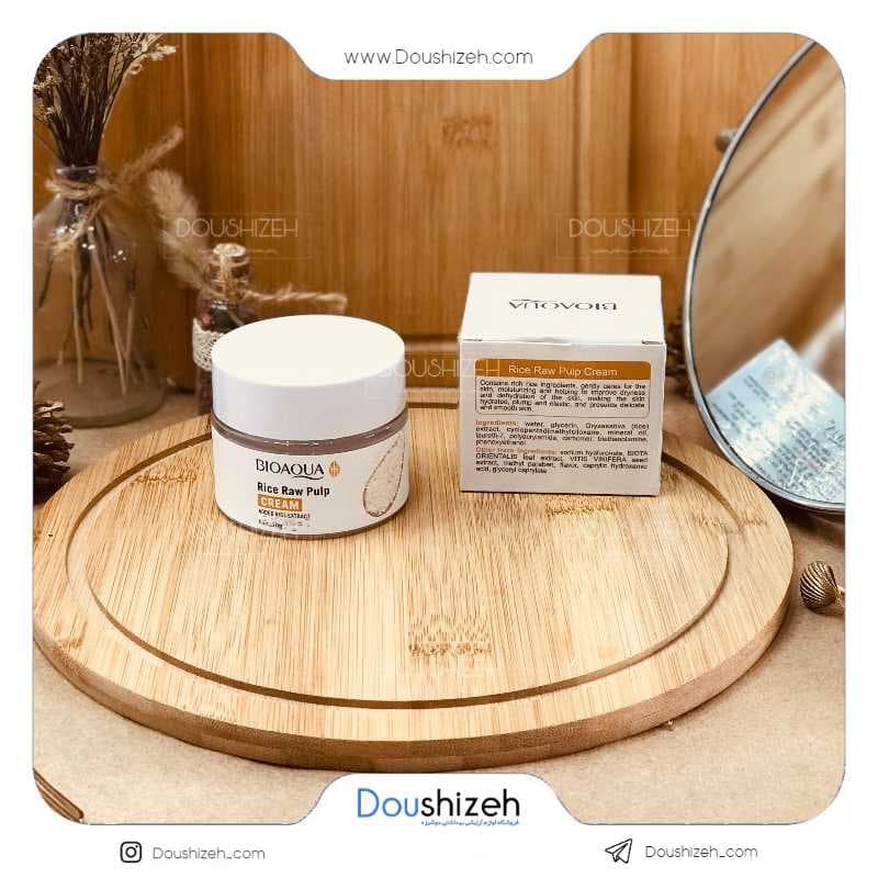 کرم آبرسان صورت برنج بیوآکوا BIOAQUA — تصویر ۳