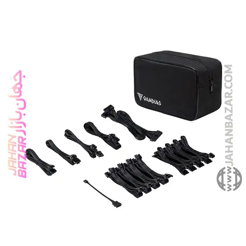 منبع تغذیه 1300 وات گیم دیاس GAMDIAS مدل HELIOS P2-1300G — تصویر ۳