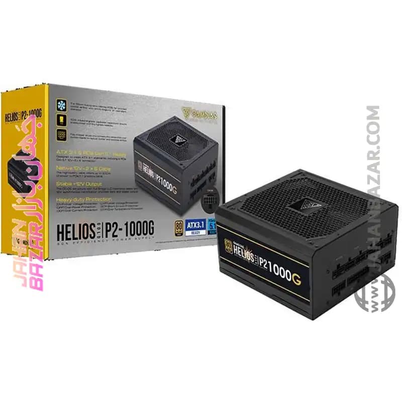 منبع تغذیه 1000 وات گیم دیاس GAMDIAS مدل Helios P2-1000G 80 Plus Gold — تصویر ۲