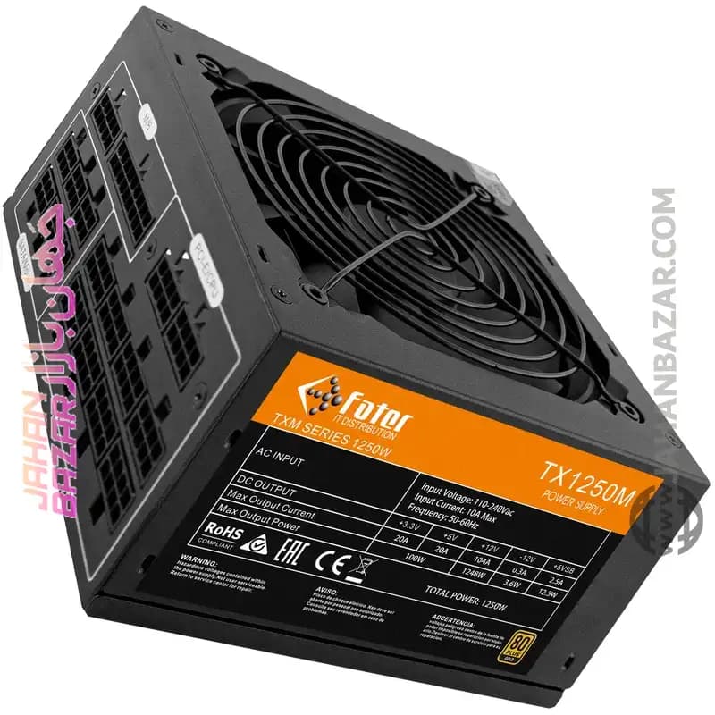 منبع تغذیه 1250 وات فاطر Fater مدل TX1250M — تصویر ۷